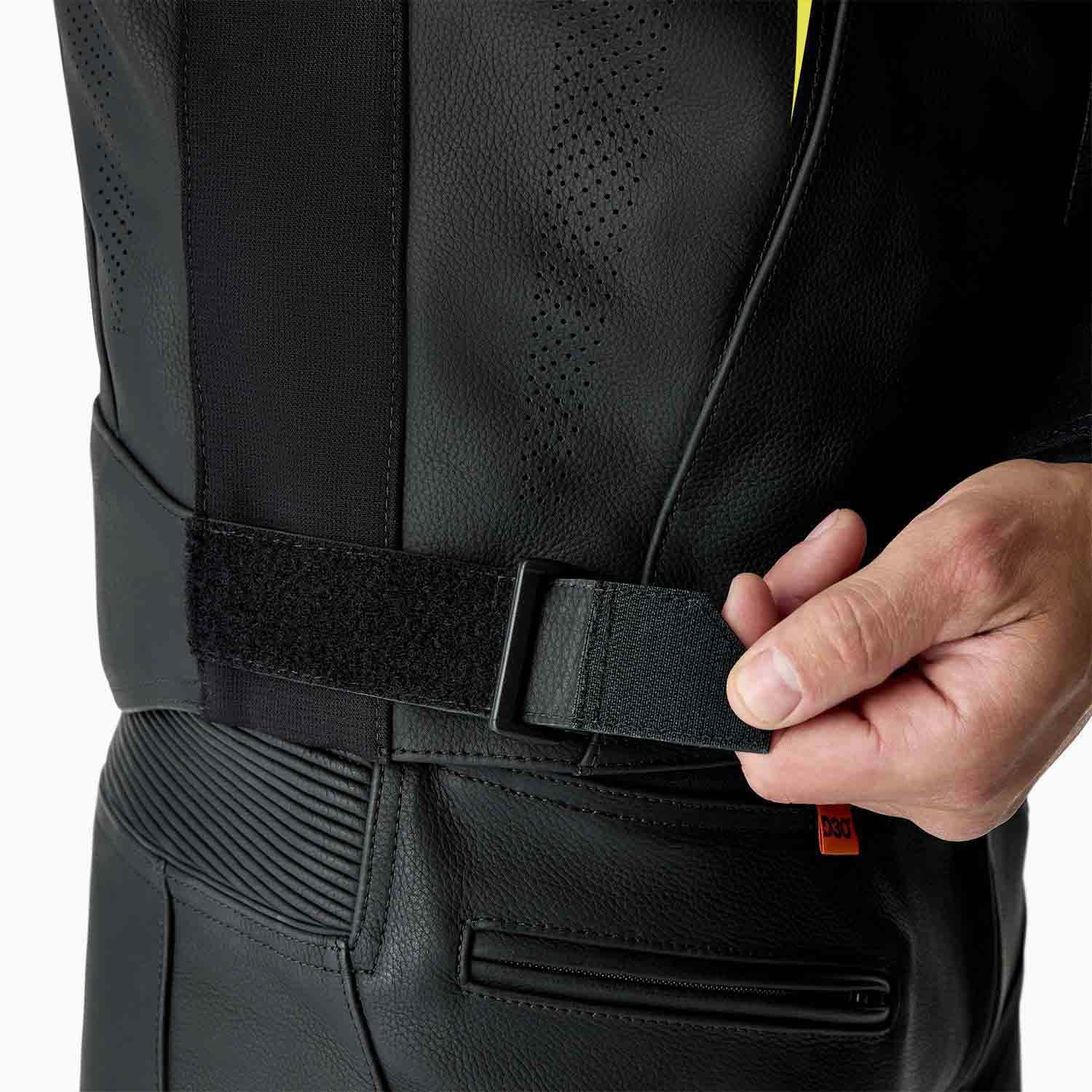 RST S1 D3O Leather Jacket Black / Grey / Fluo Yellow - FREE UK Shipping, FREE 365 Day Returns | Moto Central