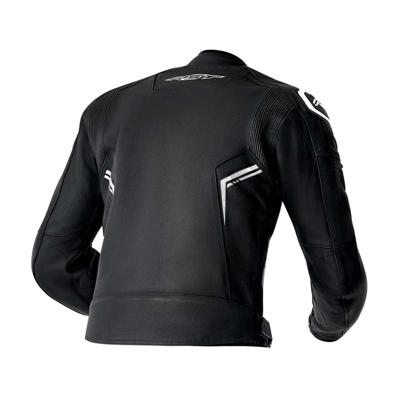 RST S1 D3O Leather Jacket Black / Black / White - FREE UK Shipping, FREE 365 Day Returns | Moto Central