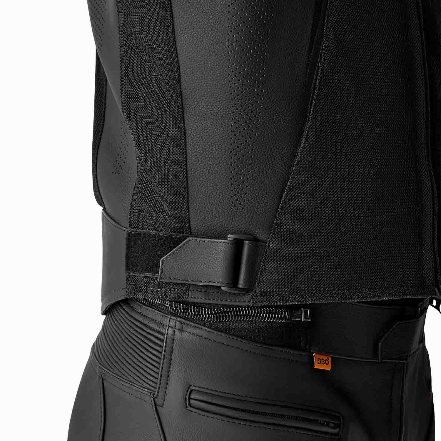 RST S1 Mesh D3O Leather Jacket Black / Black / Black - FREE UK Shipping, FREE 365 Day Returns | Moto Central