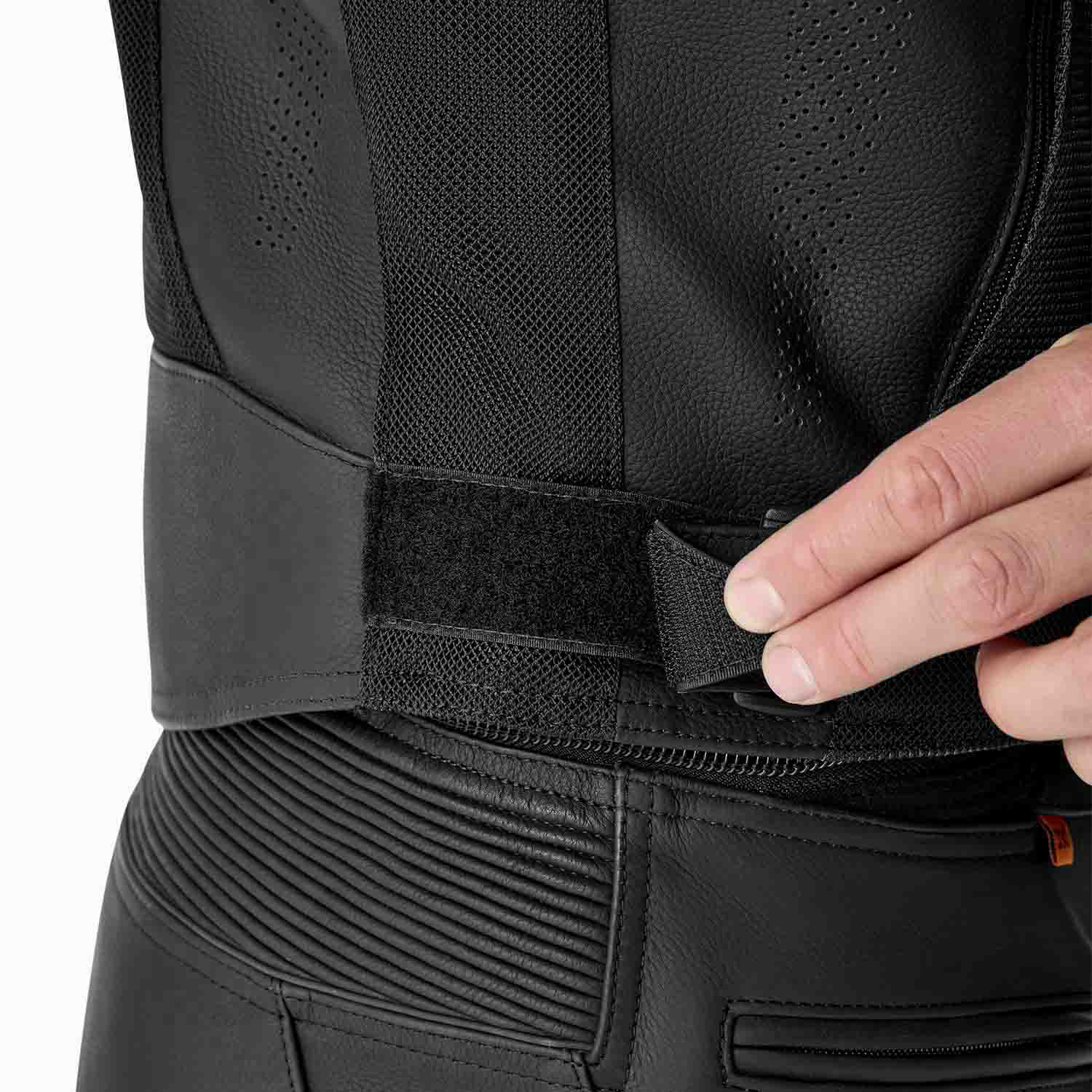 RST S1 Mesh D3O Leather Jacket Black / Black / Black - FREE UK Shipping, FREE 365 Day Returns | Moto Central