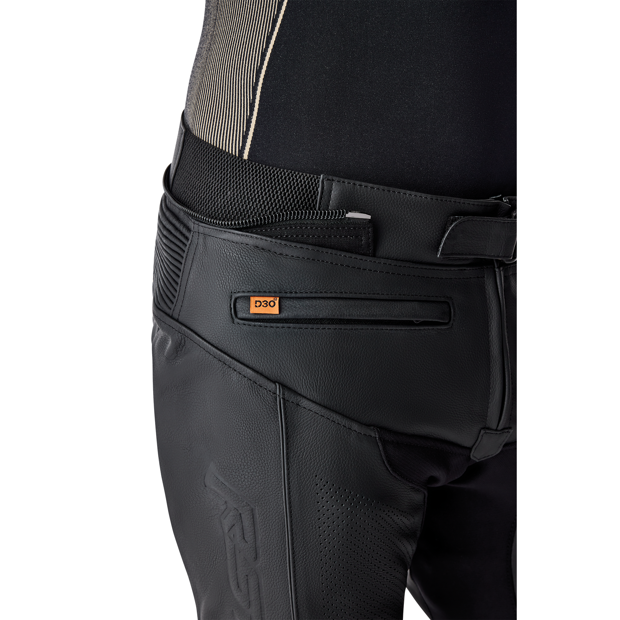 RST T2 D3O Leather Trouser Black / Black / Black - FREE UK Shipping, FREE 365 Day Returns | Moto Central