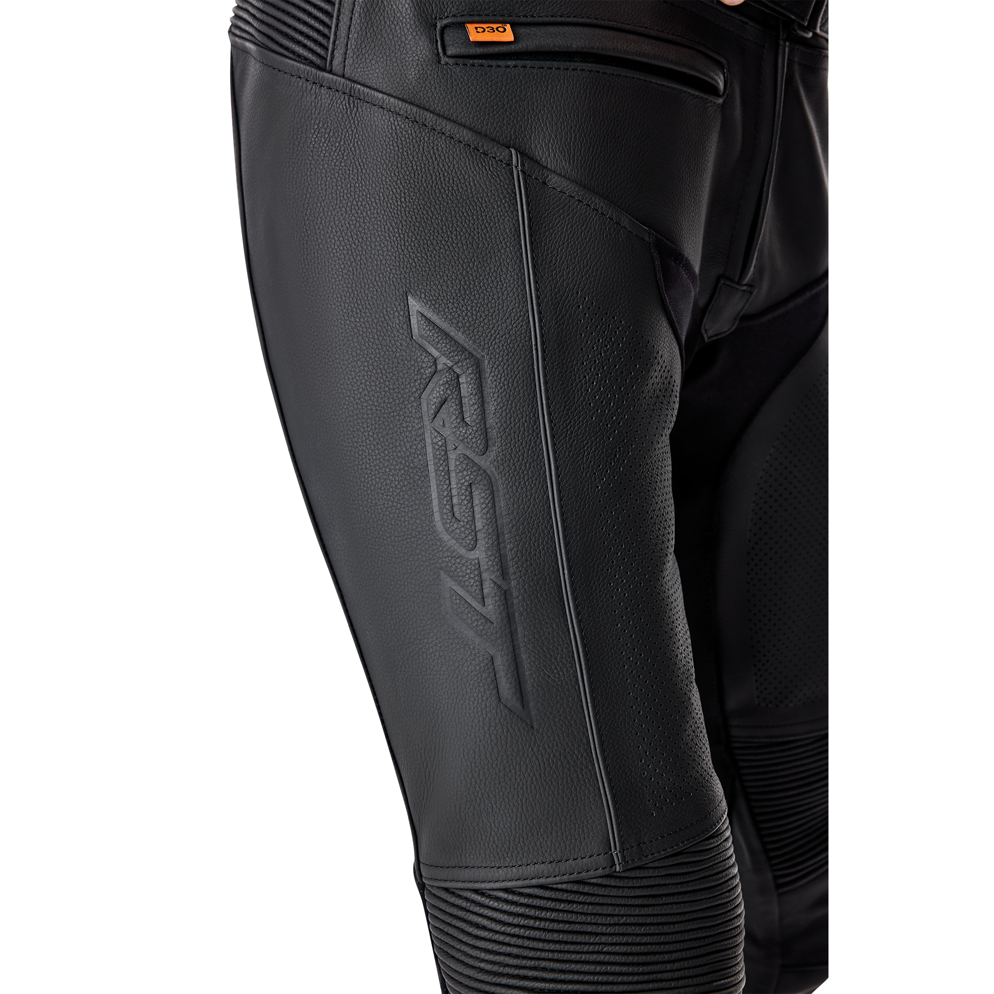RST T2 D3O Leather Trouser Black / Black / Black - FREE UK Shipping, FREE 365 Day Returns | Moto Central