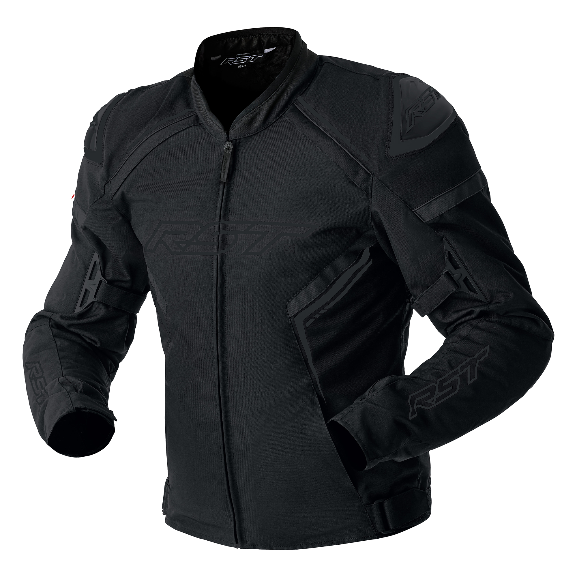 RST S1 D3O Textile Jacket Black / Black / Black - FREE UK Shipping, FREE 365 Day Returns | Moto Central