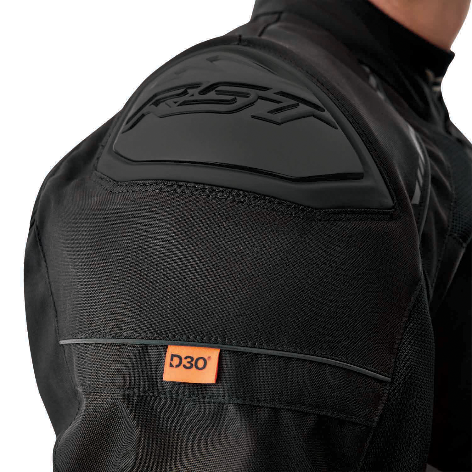 RST S1 Mesh D3O Textile Jacket Black / Black / Black - FREE UK Shipping, FREE 365 Day Returns | Moto Central