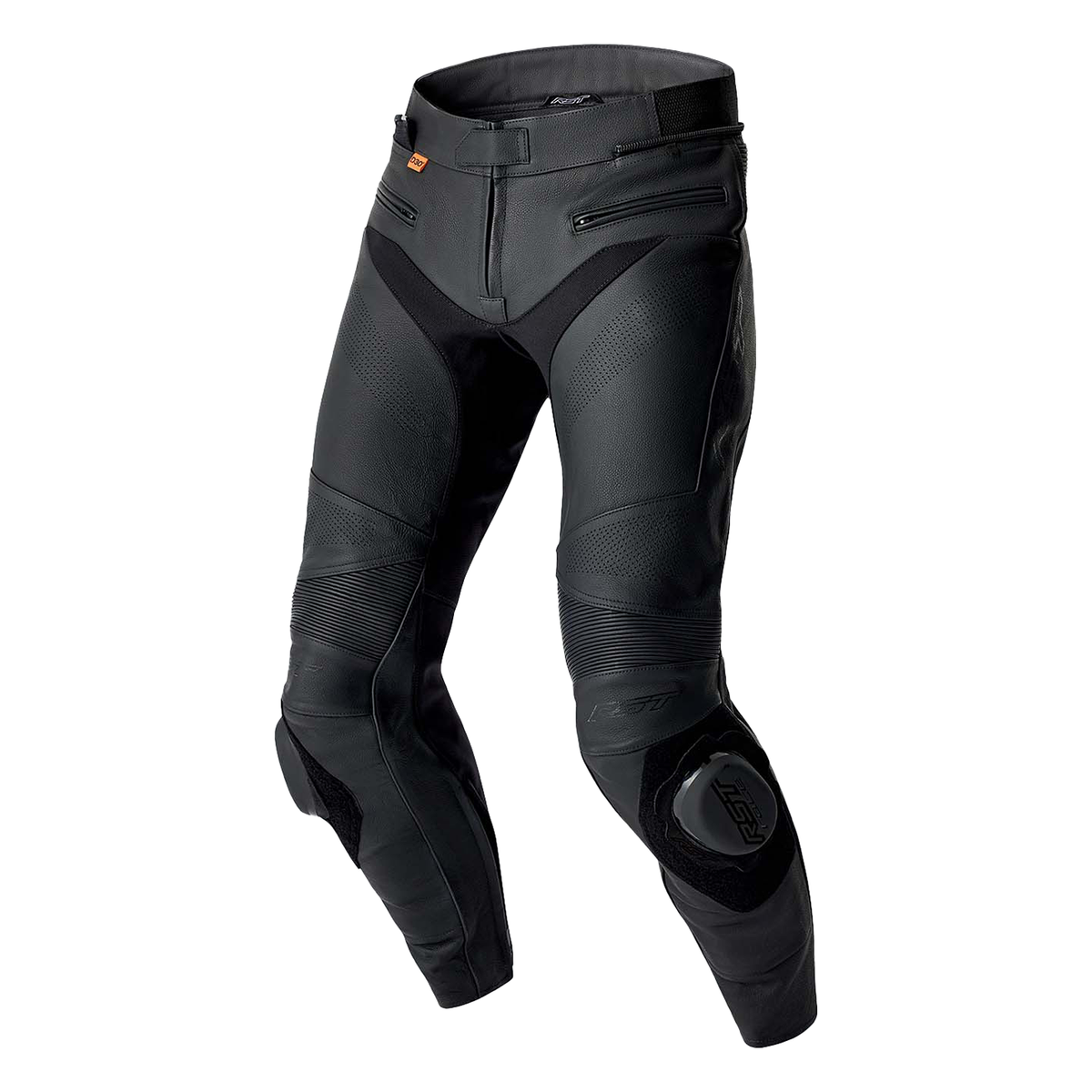 RST S1 D3O Ladies Leather Trouser Black / Black, front view