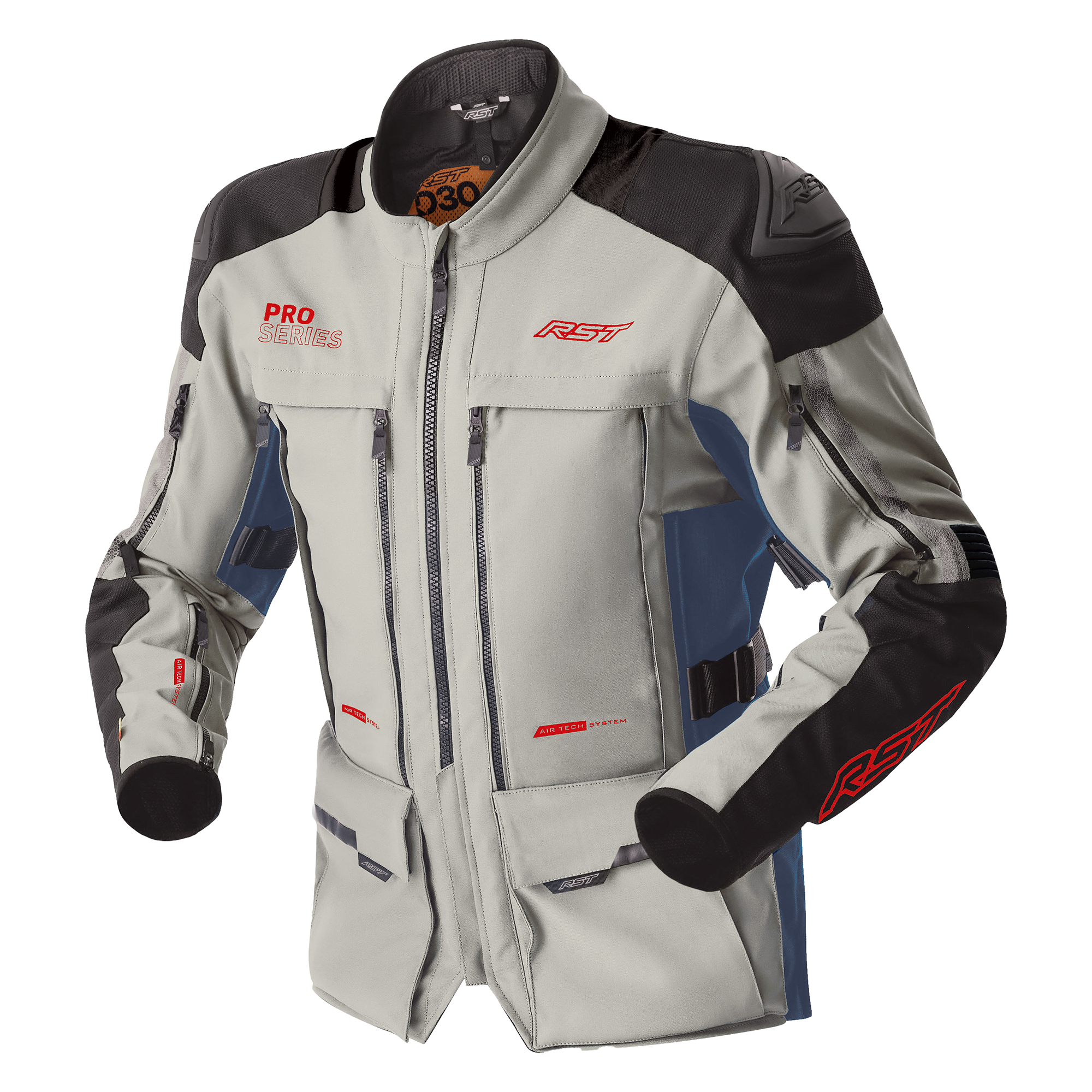 RST Pro Series Adventure D3O Ladies Textile Jacket Silver / Blue - FREE UK Shipping, FREE 365 Day Returns | Moto Central