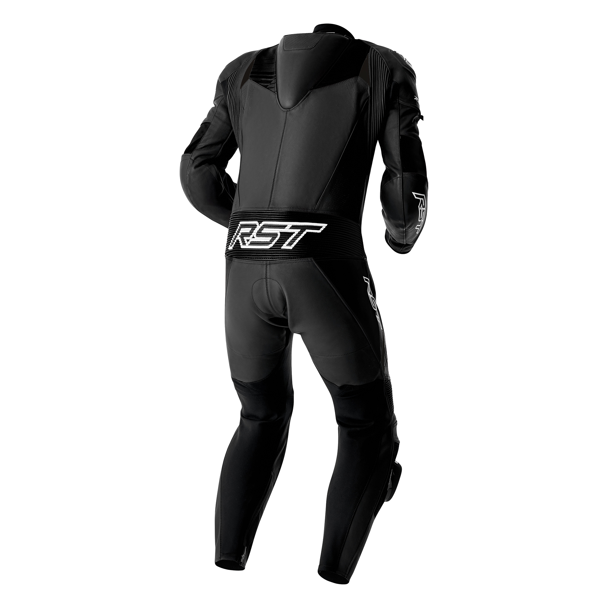 RST Tractech Evo D3O One Piece Leather Suit Black / White - FREE UK Shipping, FREE 365 Day Returns | Moto Central