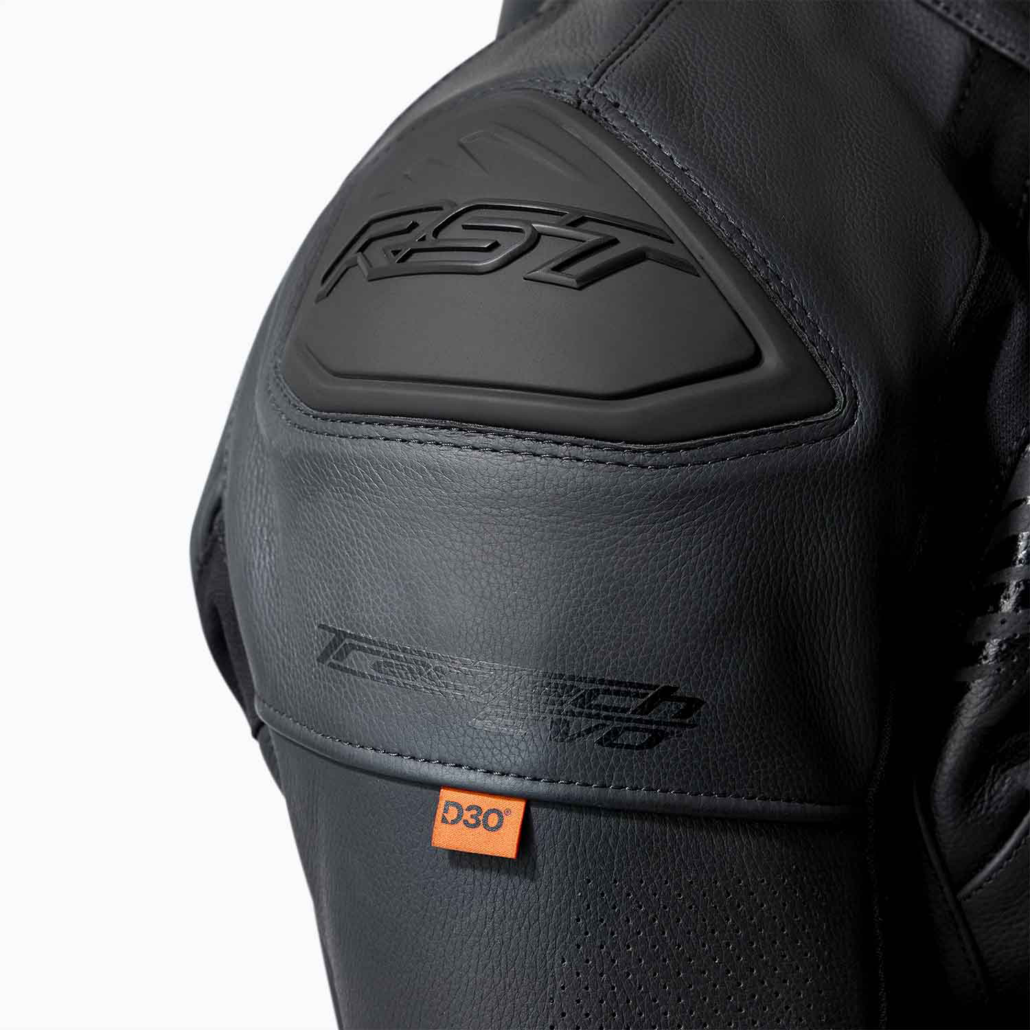 RST Tractech Evo D3O Leather Jacket Black / Black - FREE UK Shipping, FREE 365 Day Returns | Moto Central