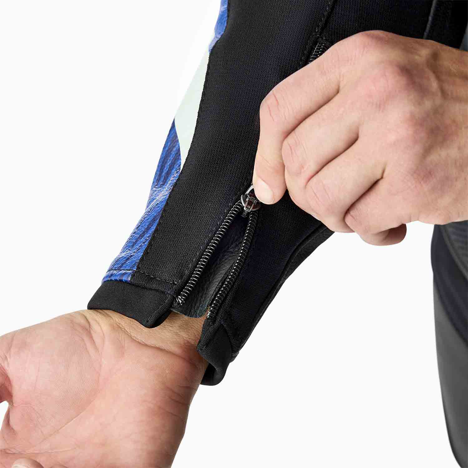 RST Tractech Evo D3O Leather Jacket Black / Blue - FREE UK Shipping, FREE 365 Day Returns | Moto Central