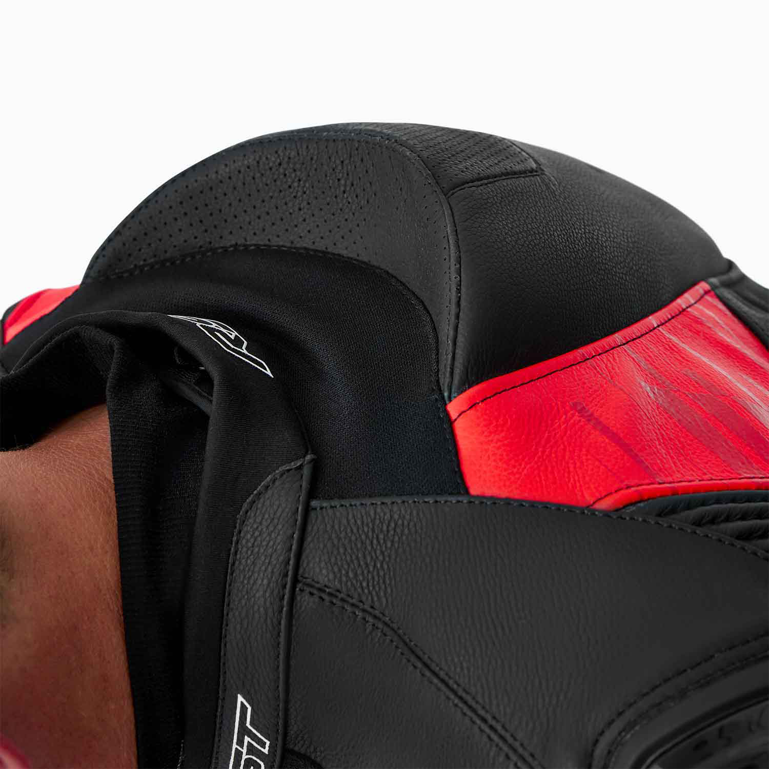 RST Tractech Evo D3O Leather Jacket Black / Fluo Red - FREE UK Shipping, FREE 365 Day Returns | Moto Central