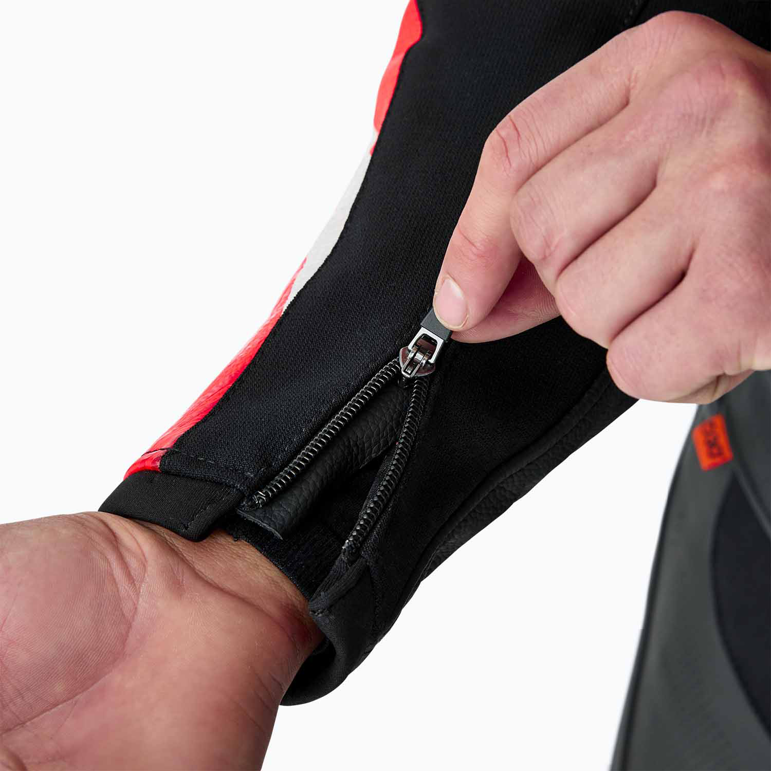 RST Tractech Evo D3O Leather Jacket Black / Fluo Red - FREE UK Shipping, FREE 365 Day Returns | Moto Central