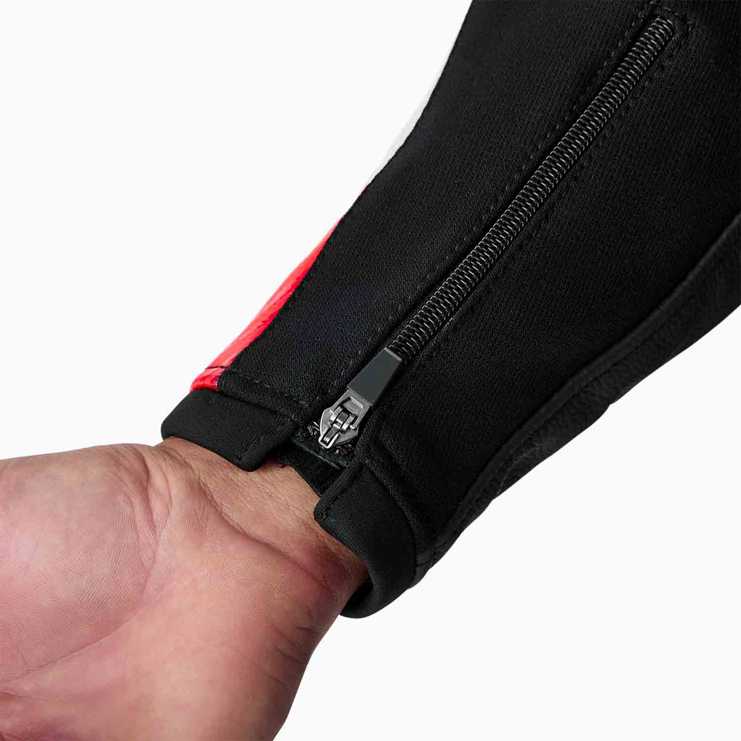 RST Tractech Evo D3O Leather Jacket Black / Fluo Red - FREE UK Shipping, FREE 365 Day Returns | Moto Central