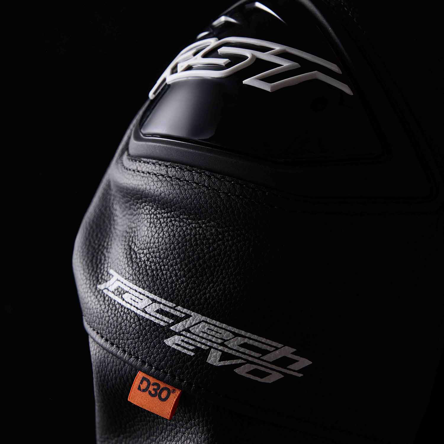 RST Tractech Evo D3O Leather Jacket Black / White - FREE UK Shipping, FREE 365 Day Returns | Moto Central
