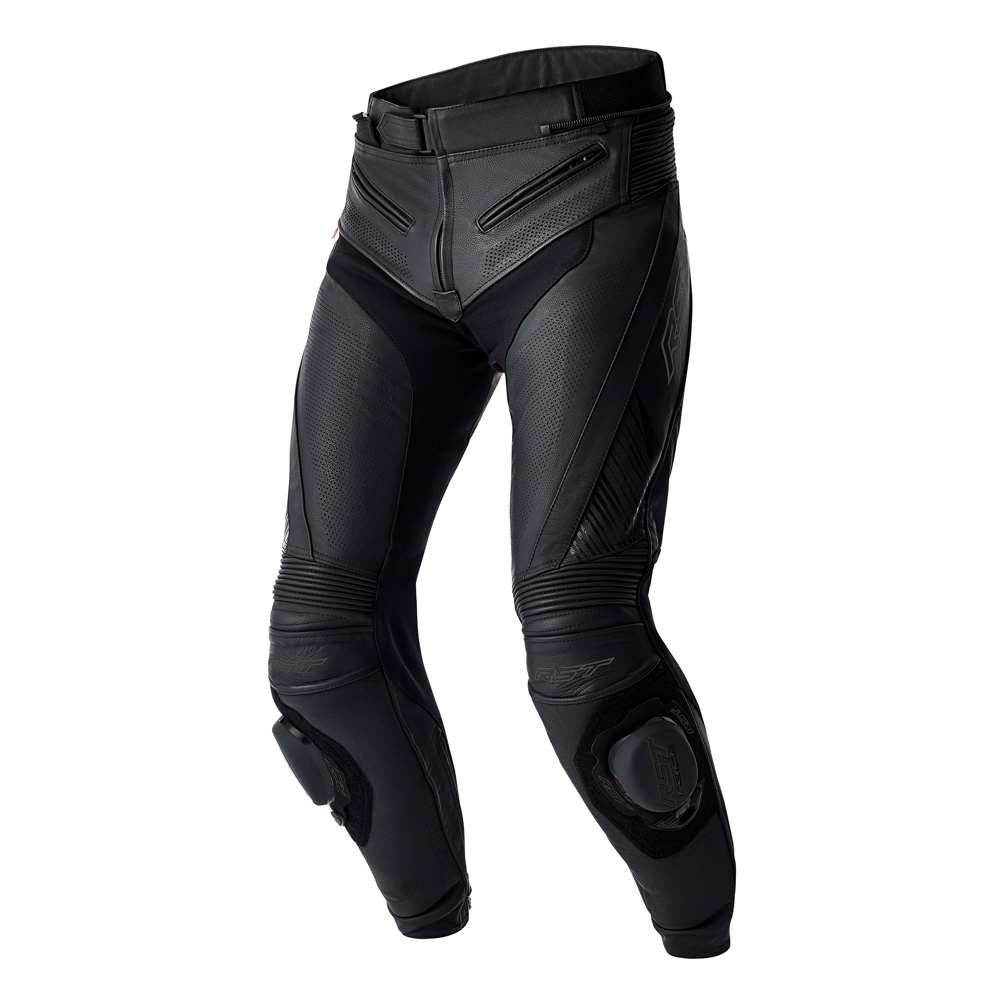 RST Tractech Evo D3O Leather Trouser Black / Black - FREE UK Shipping, FREE 365 Day Returns | Moto Central