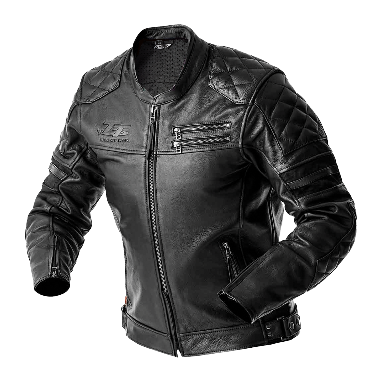 RST Hillberry D3O Leather Jacket Black - FREE UK Shipping, FREE 365 Day Returns | Moto Central