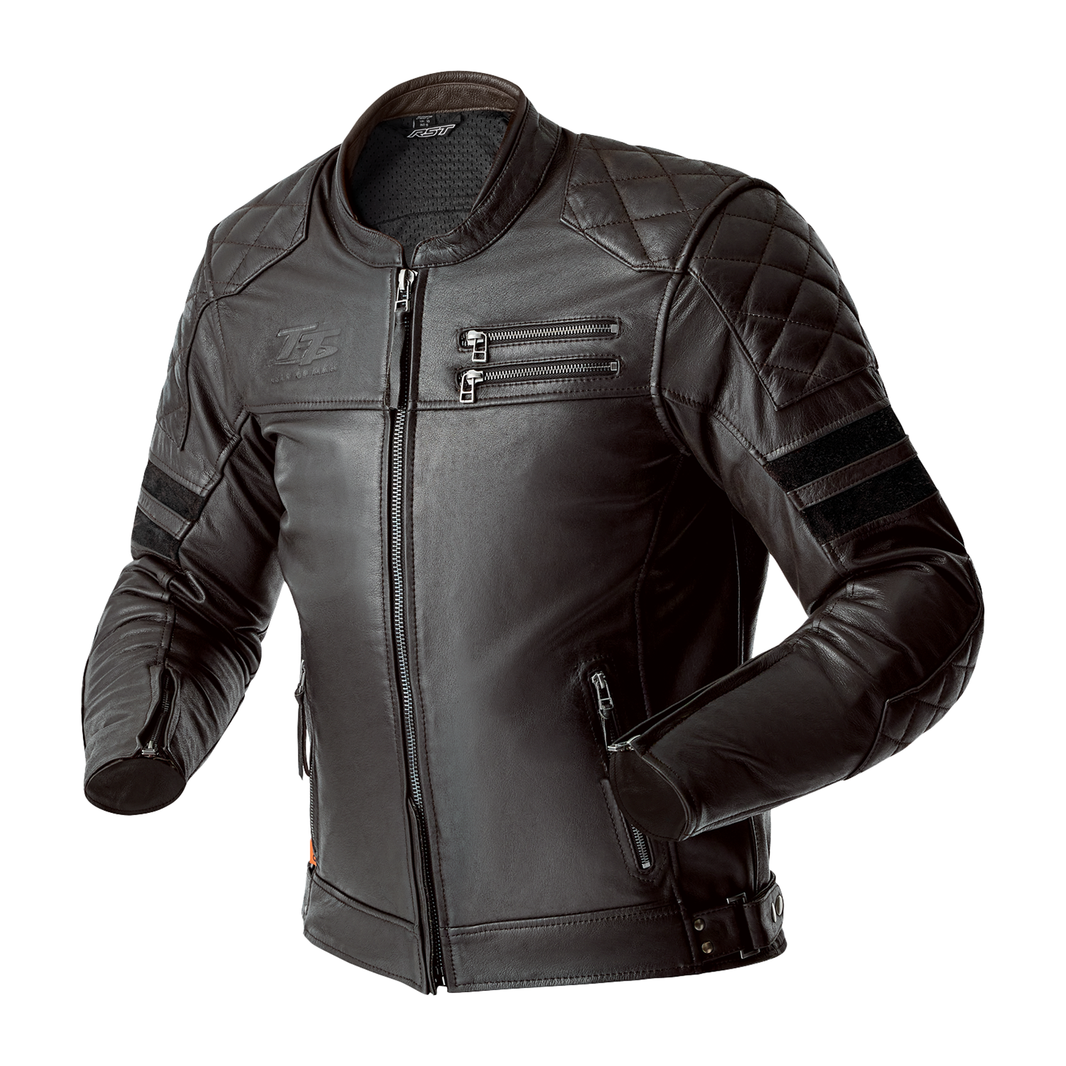 RST Hillberry D3O Leather Jacket Brown - FREE UK Shipping, FREE 365 Day Returns | Moto Central