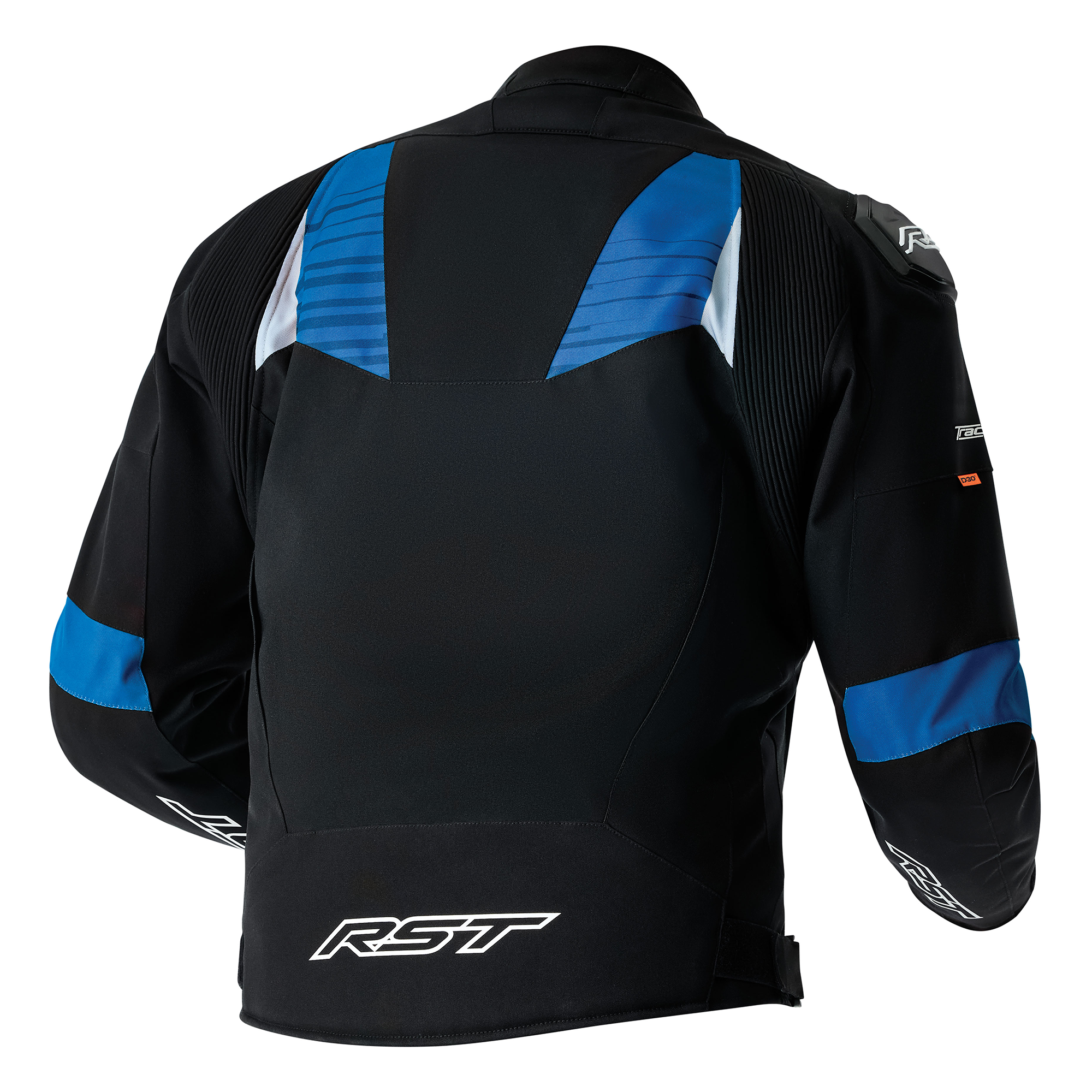 RST Tractech Evo D3O Textile Jacket Black / Blue - FREE UK Shipping, FREE 365 Day Returns | Moto Central