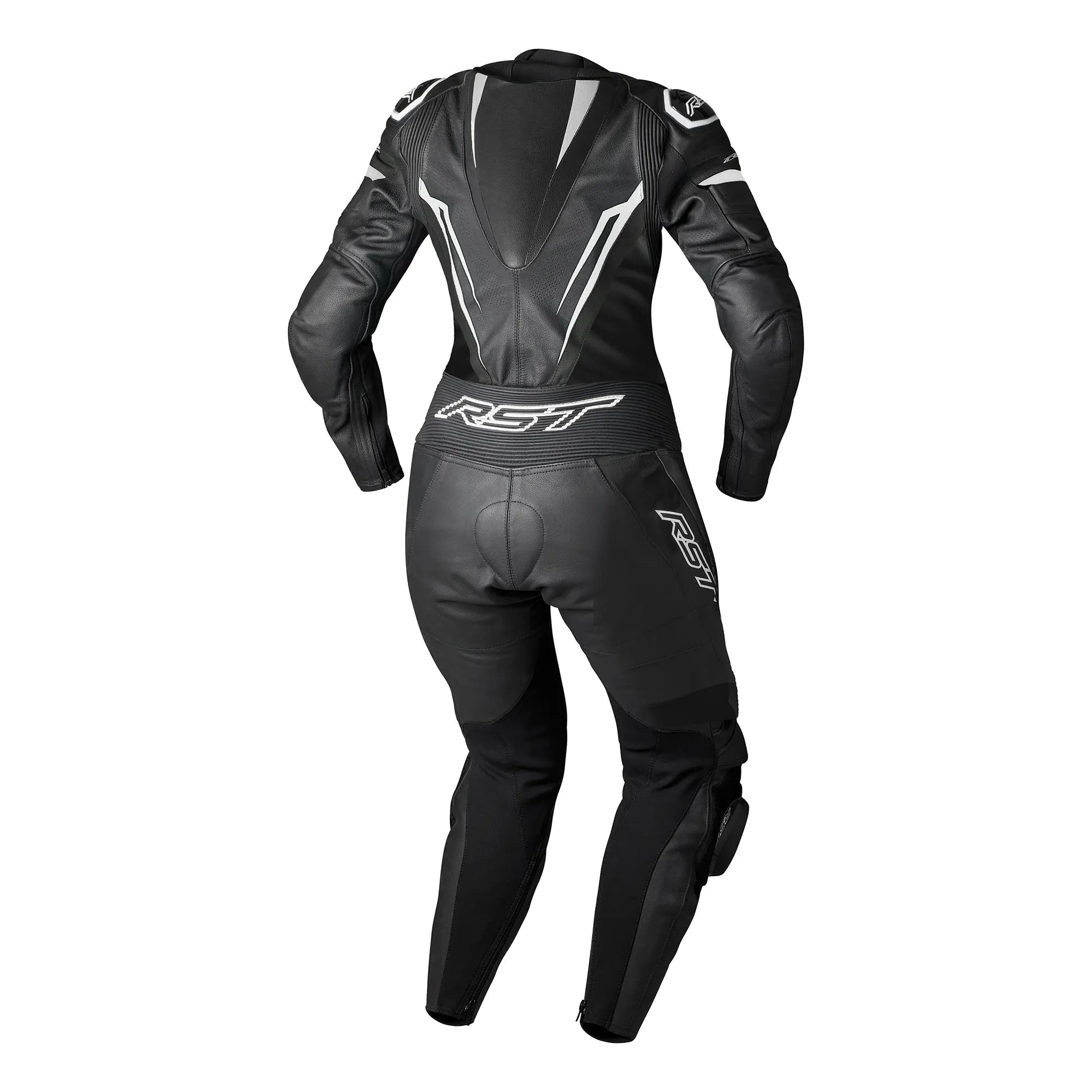 RST Tractech Evo D3O Ladies One Piece Leather Suit Black / White - FREE UK Shipping, FREE 365 Day Returns | Moto Central