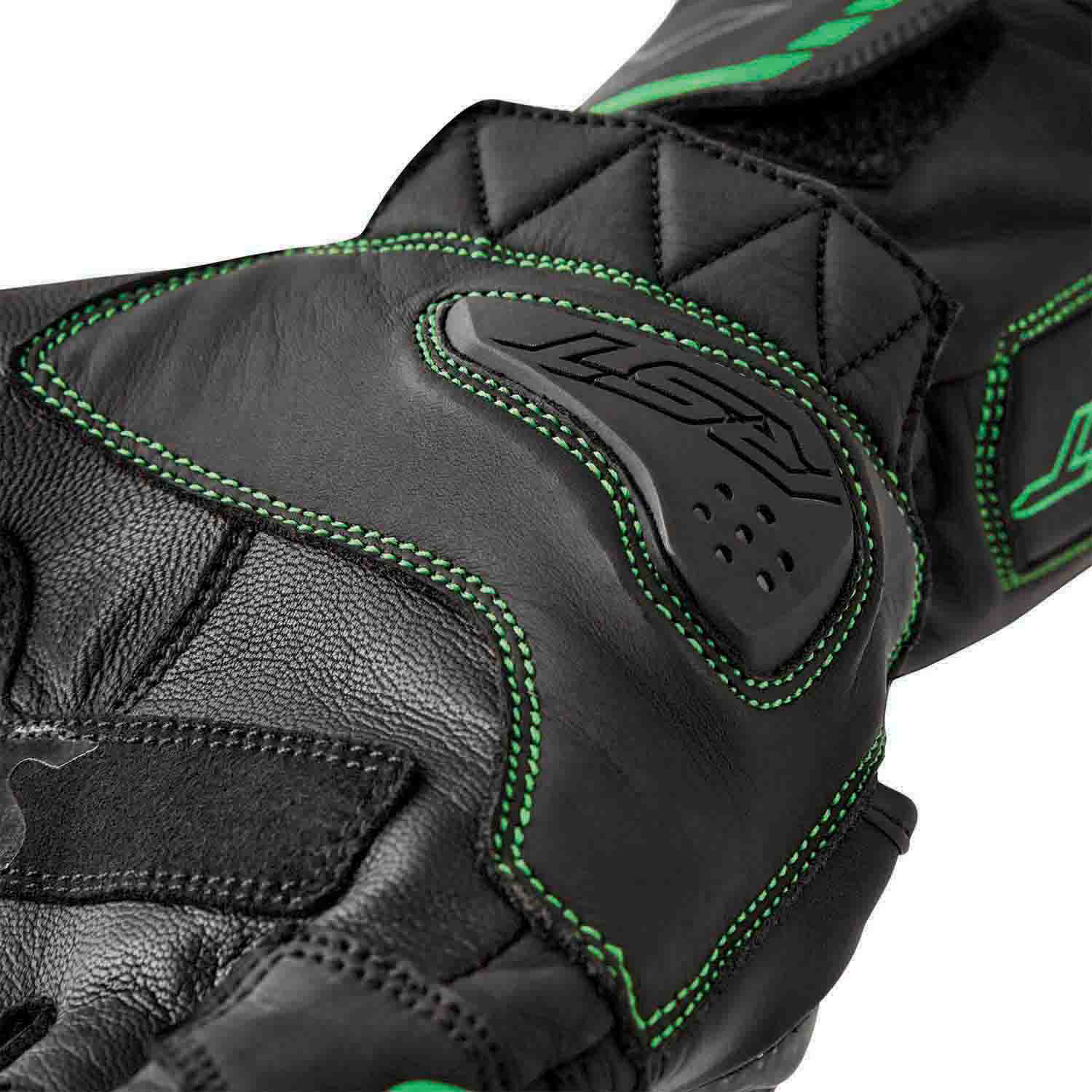 RST S1 Summer Gloves Black / Fluo Green - FREE UK Shipping, FREE 365 Day Returns | Moto Central