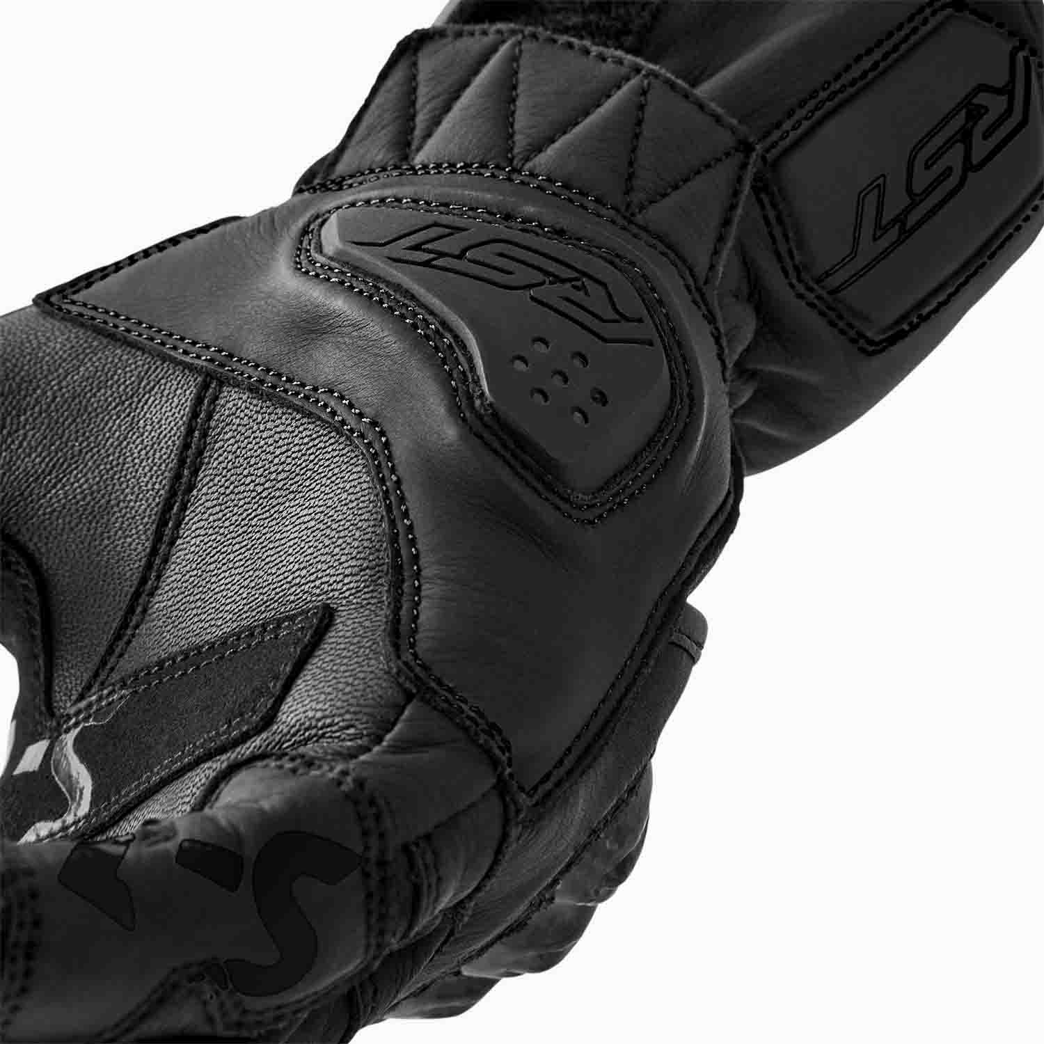 RST S1 Ladies Leather Gloves Black / Black - FREE UK Shipping, FREE 365 Day Returns | Moto Central