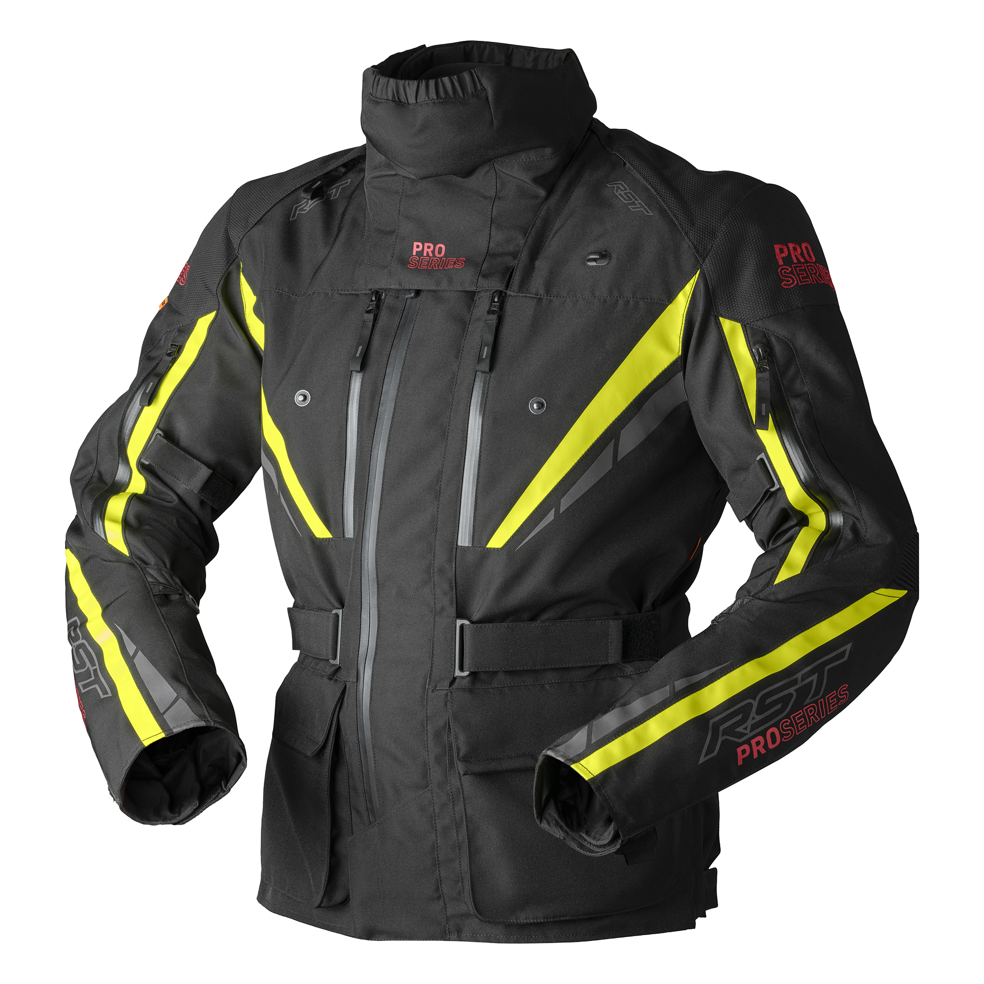 RST Pro Series Paragon D3O Textile Jacket Black / Fluo Yellow - FREE UK Shipping, FREE 365 Day Returns | Moto Central