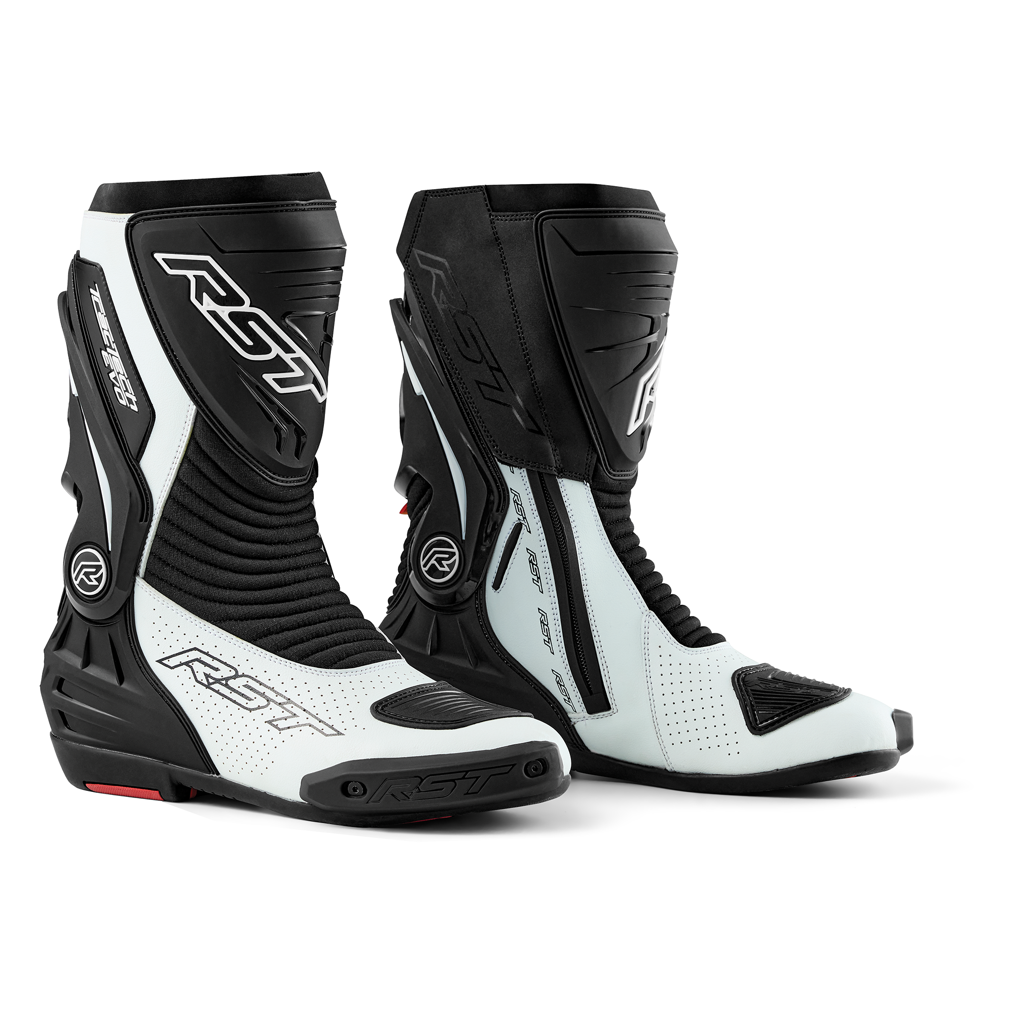 RST Tractech Evo D3O Ladies Boots Black / White - FREE UK Shipping, FREE 365 Day Returns | Moto Central