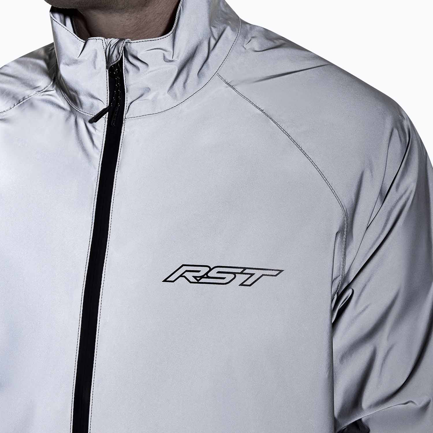 RST Nightrider Waterproof Jacket Silver - FREE UK Shipping, FREE 365 Day Returns | Moto Central