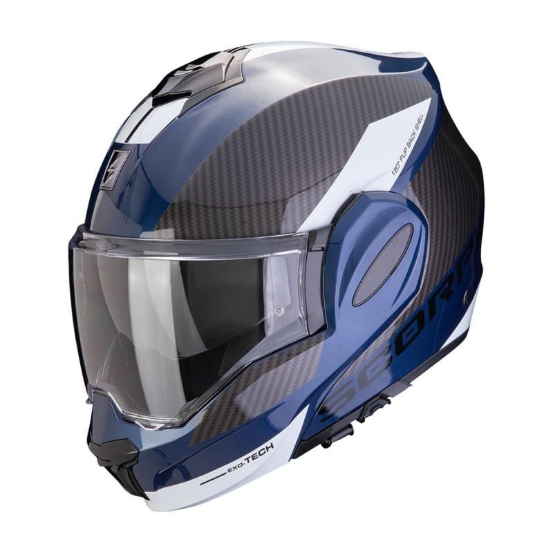 Scorpion EXO-Tech Evo Team Blue / Black / White FREE UK Delivery, FREE 365 Day Returns | Moto Central