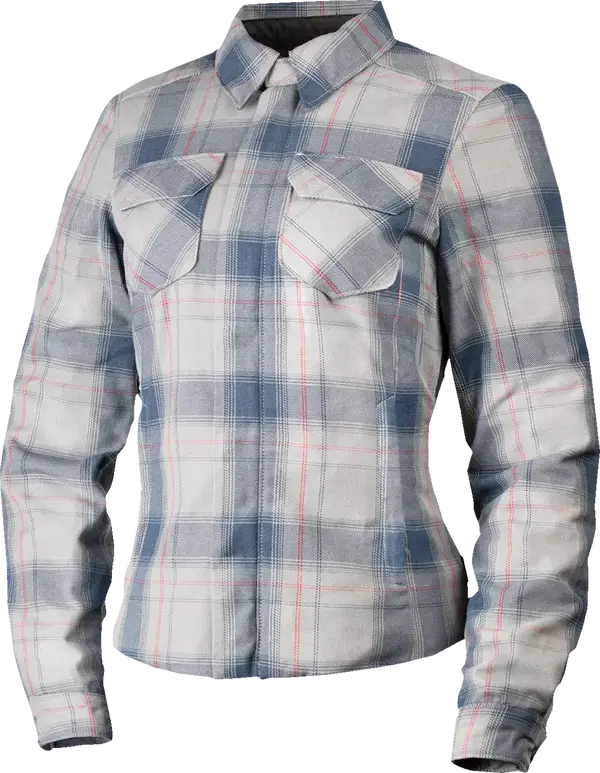 Icon Fallblock Flannel Ladies Textile Jacket Grey - FREE UK Shipping, FREE 365 Day Returns | Moto Central