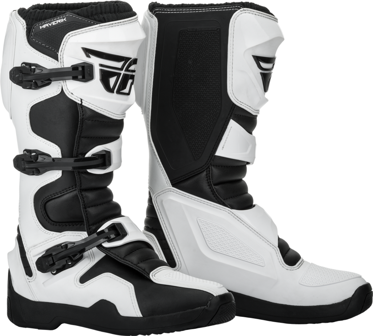 Fly Racing Maverik MX Boots Black / White - FREE UK Shipping, FREE 365 Day Returns | Moto Central