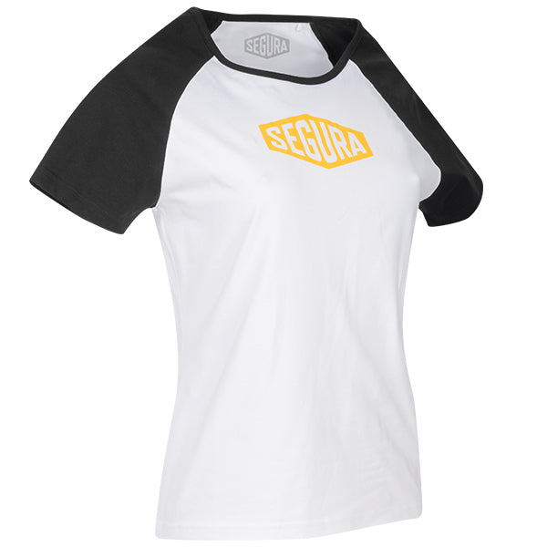 Segura First Ladies T-Shirt Black / White FREE UK Delivery, FREE 365 Day Returns | Moto Central