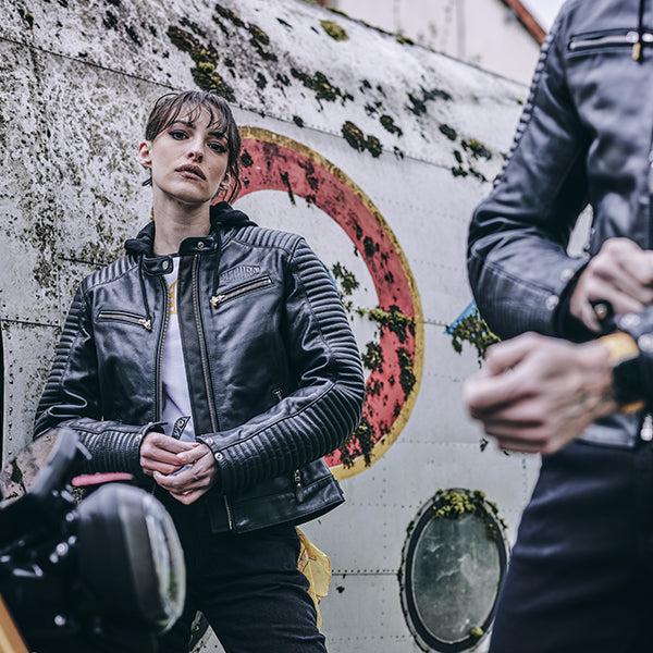 Segura Dorian 2 Ladies Leather Jacket Black FREE UK Delivery, FREE 365 Day Returns | Moto Central