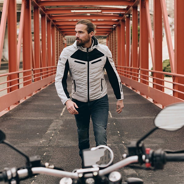 Segura Natcho Vented Textile Jacket Grey / White FREE UK Delivery, FREE 365 Day Returns | Moto Central