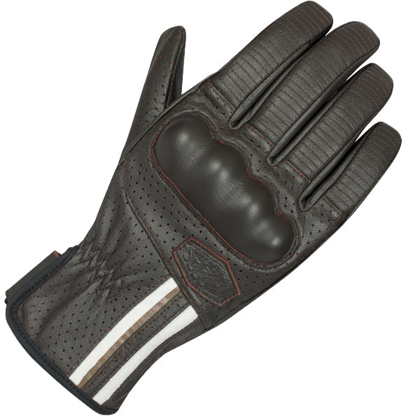 Segura Romeo Leather Gloves Brown / White FREE UK Delivery, FREE 365 Day Returns | Moto Central