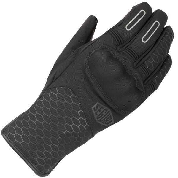 Segura Natcho Textile Gloves Black / Grey FREE UK Delivery, FREE 365 Day Returns | Moto Central