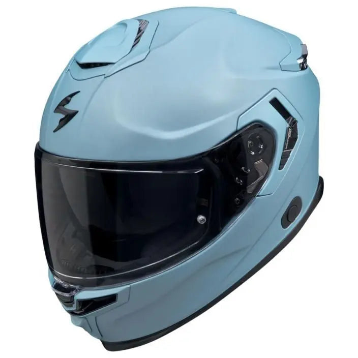Scorpion EXO-GT SP Air Matt Blue - three-quarter front view
