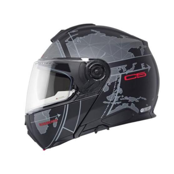 Schuberth C5 Flip-Up Helmet Globe Black - FREE UK Shipping, FREE 365 Day Returns | Moto Central