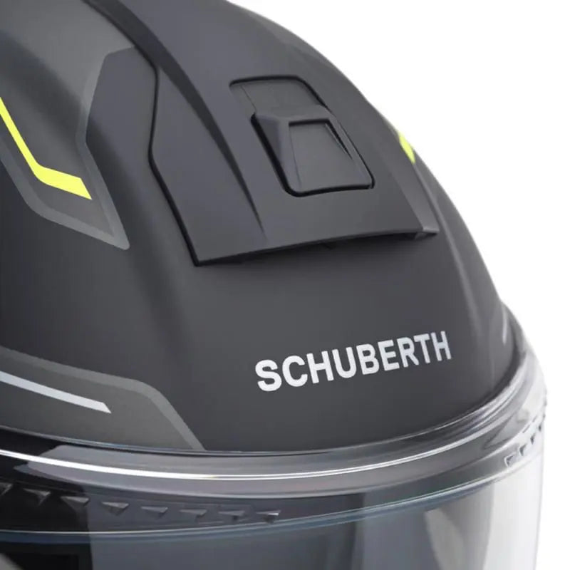Schuberth C5 Omega Yellow  - FREE UK Shipping, FREE 365 Day Returns | Moto Central