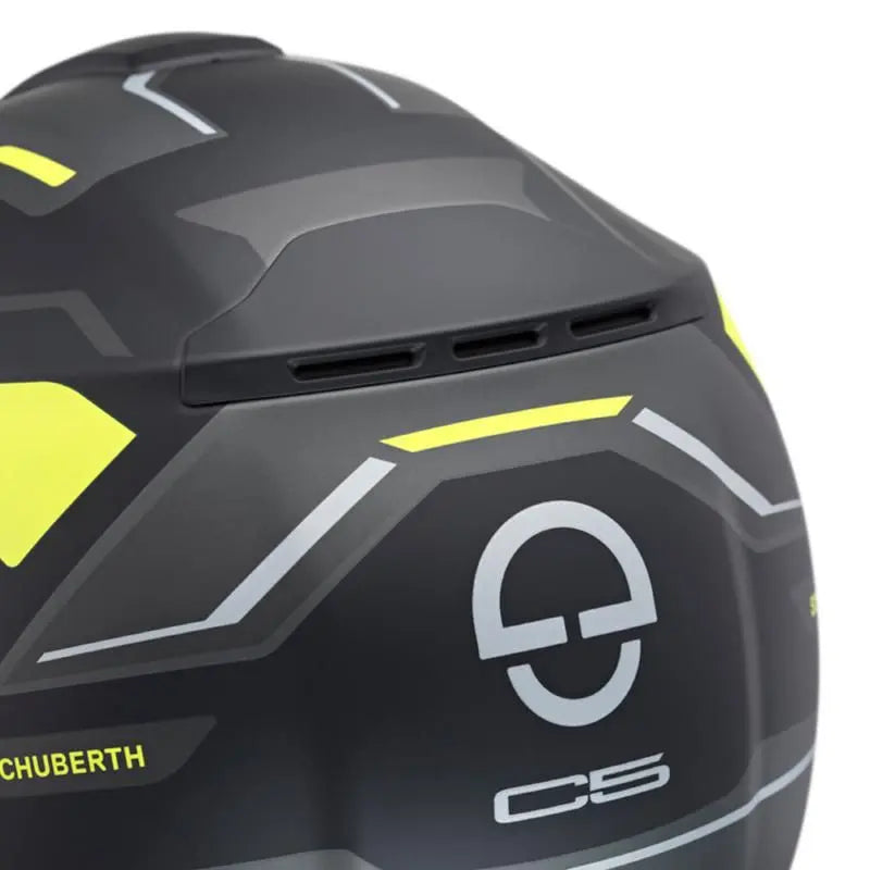 Schuberth C5 Omega Yellow  - FREE UK Shipping, FREE 365 Day Returns | Moto Central