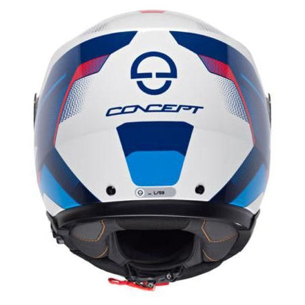 Schuberth Concept Tracer Blue helmet, rear view