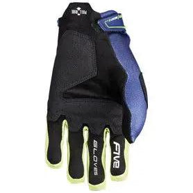 Five MXF3 Evo Textile Gloves Navy / Yellow FREE UK Delivery, FREE 365 Day Returns ; Moto Central