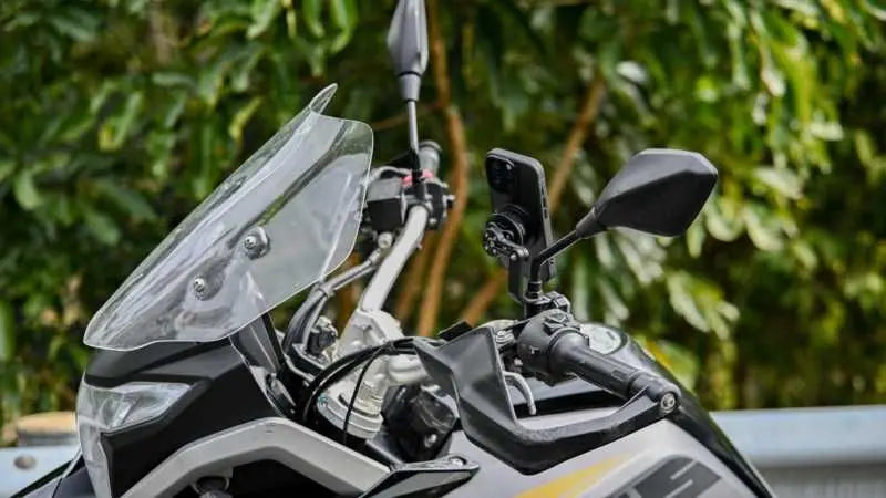 Outplorer QM05 Mirror Stem Mount FREE UK Delivery, FREE 365 Day Returns | Moto Central