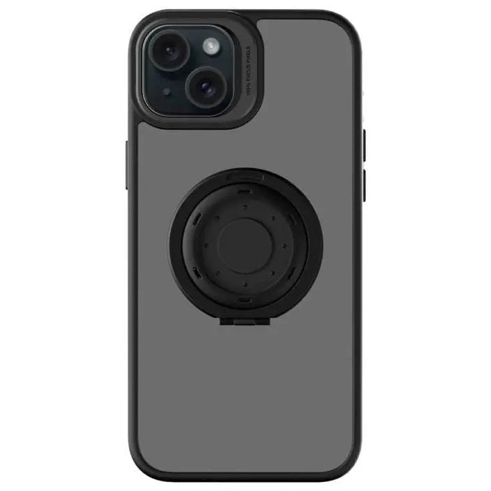 Outplorer iPhone 15 Plus Phone Case fitted to an iPhone 15 Plus, rear view