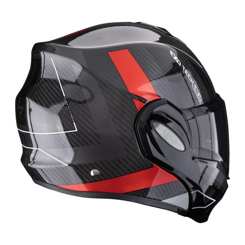 Scorpion EXO-Tech Evo Carbon Cad Black / Red FREE UK Delivery, FREE 365 Day Returns | Moto Central