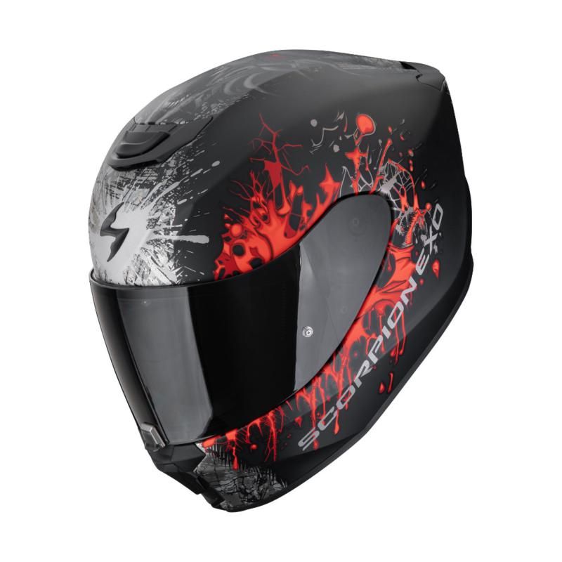 Scorpion EXO 391 Wolf Matt Black / Red FREE UK Delivery, FREE 365 Day Returns | Moto Central