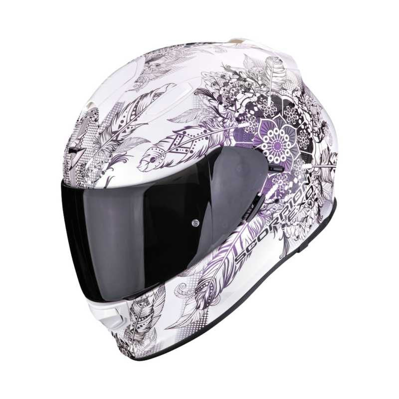 Scorpion EXO 491 Dream White / Chameleon FREE UK Delivery, FREE 365 Day Returns | Moto Central
