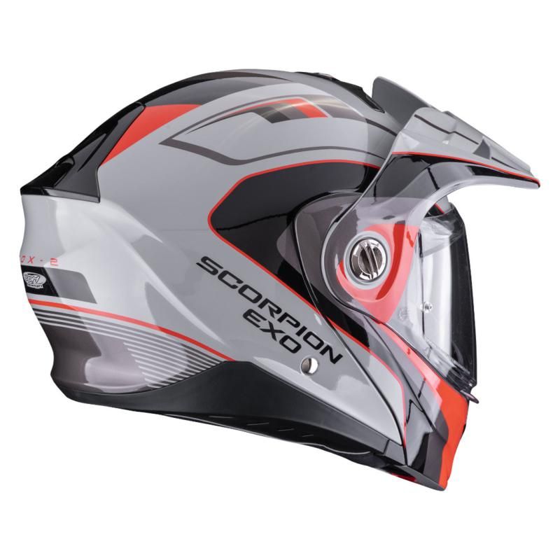 Scorpion ADX-2 Kamps Grey / Red FREE UK Delivery, FREE 365 Day Returns
