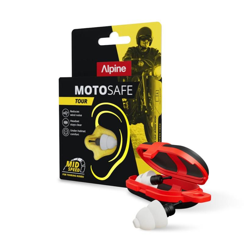 Alpine Motosafe Tour Earplugs White FREE UK Delivery, FREE 365 Day Returns | Moto Central