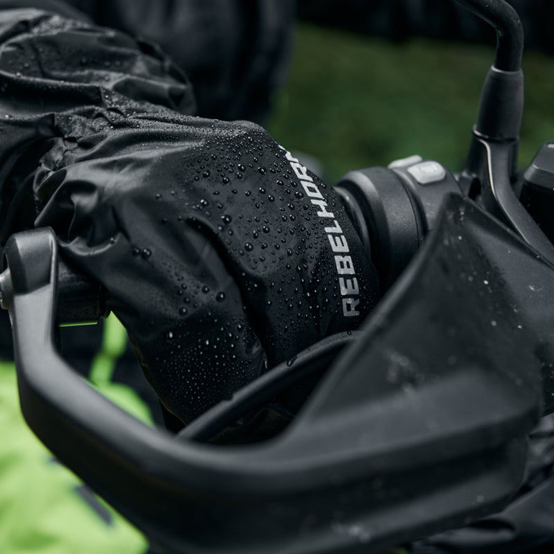 Rebelhorn Bolt Raincover Gloves Black FREE UK Delivery, FREE 365 Day Returns | Moto Central
