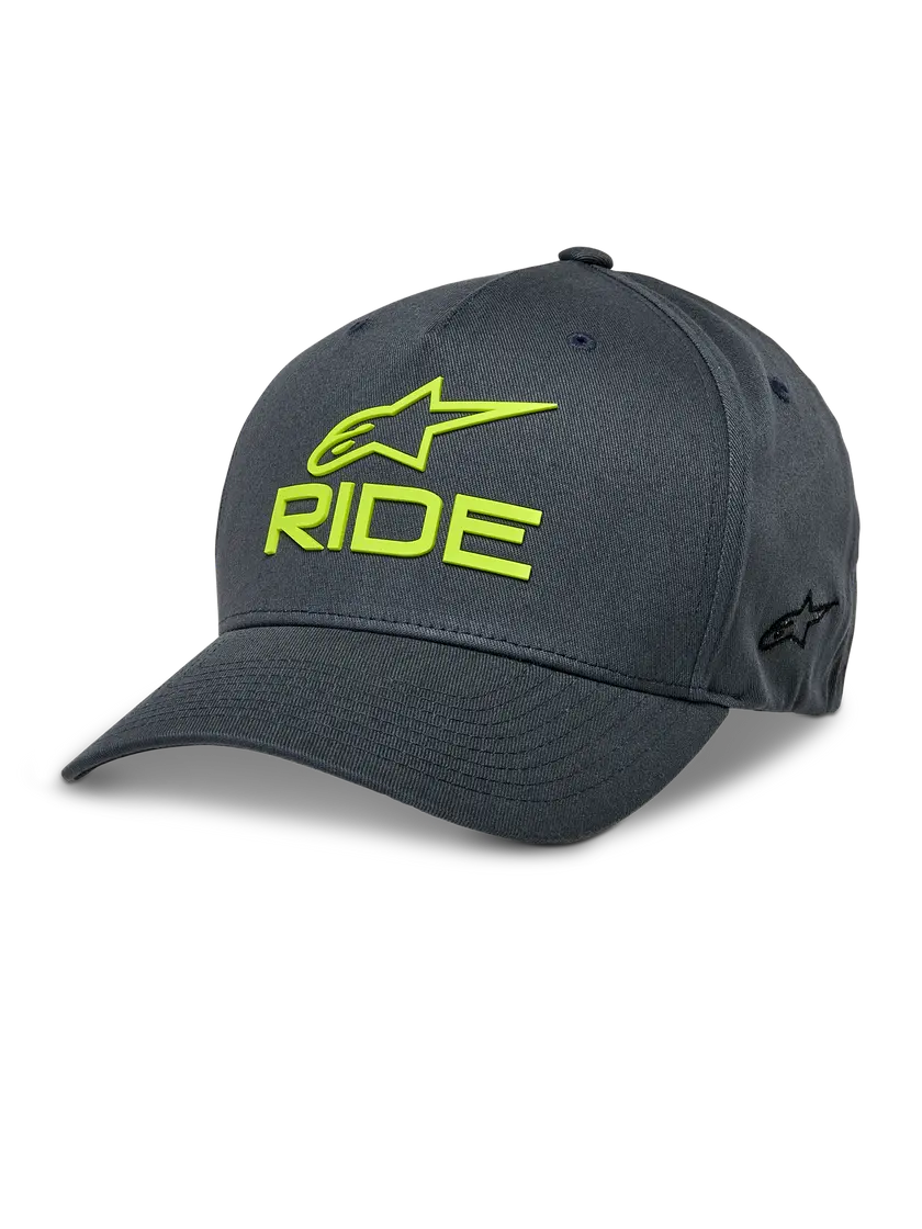 Alpinestars Ride Sonic Hat Charcoal / Hi-Vis Yellow FREE UK Delivery, FREE 365 Day Returns | Moto Central